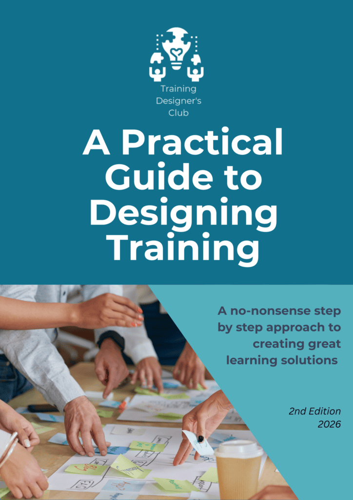 cover of the training design book